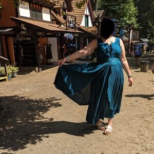 Teal Danu Maxi Dress From Holy Clothing